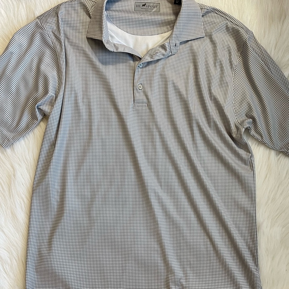 HL Sport Men’s Golf Polo Shirt Performance Luxury